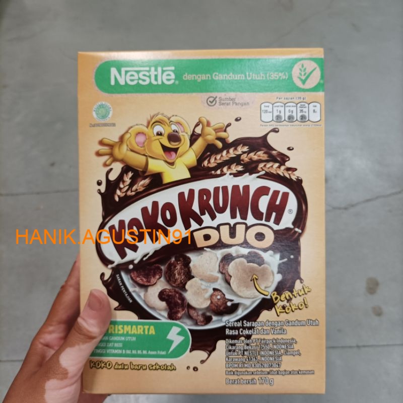 

Koko Krunch Duo Cereal Box 170g / Sereal Sarapan Koko Krunch