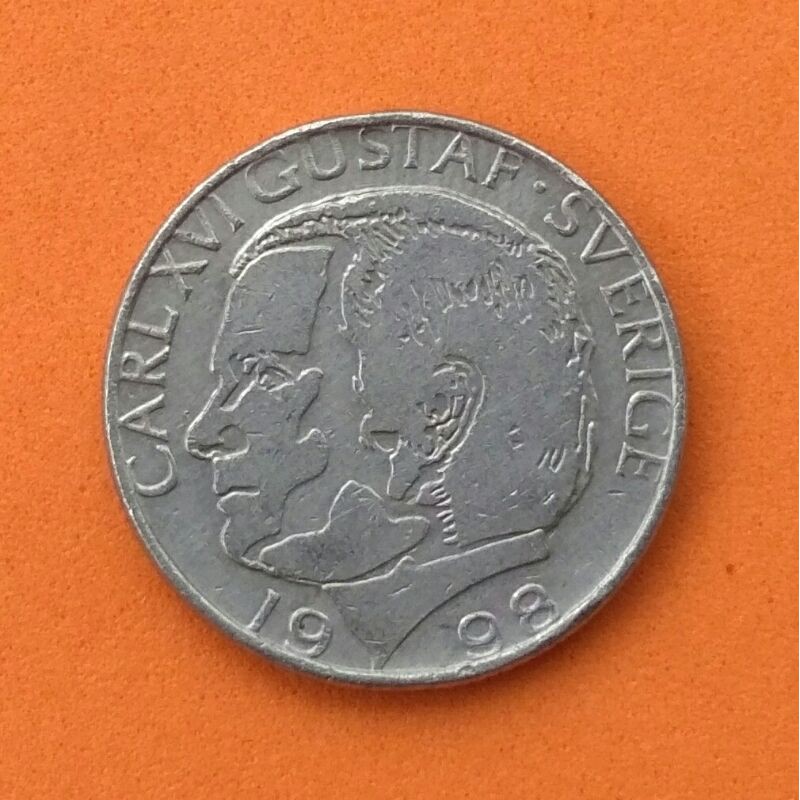 Koin Swedia 1 Krona 1998 SP089