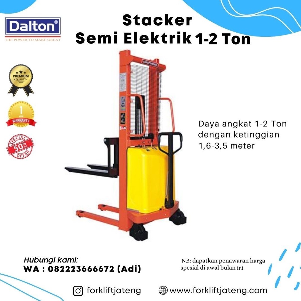 Hand Stacker Semi Electric Kudus / Hand Stacker Kudus Semi Electric