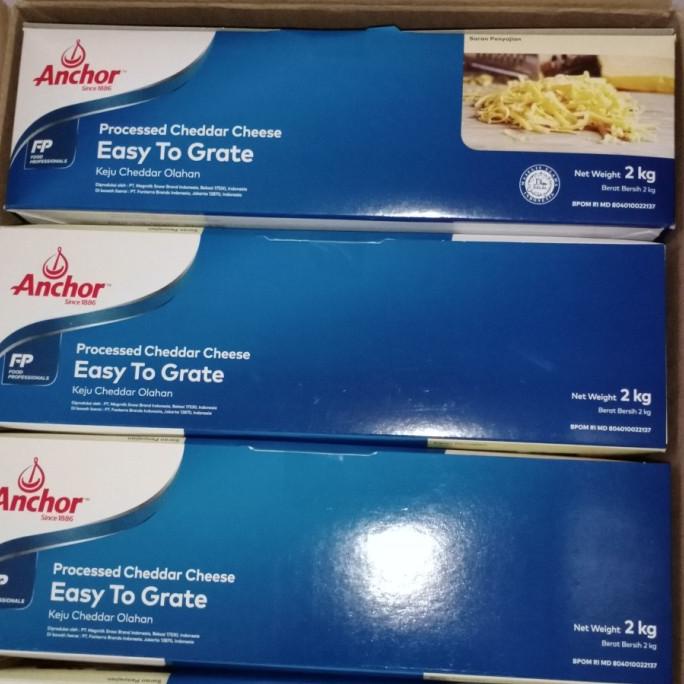 

(BISA COD) Keju cheddar Anchor Repack - Cheddar 1kg BERGARANSI Kode 1325