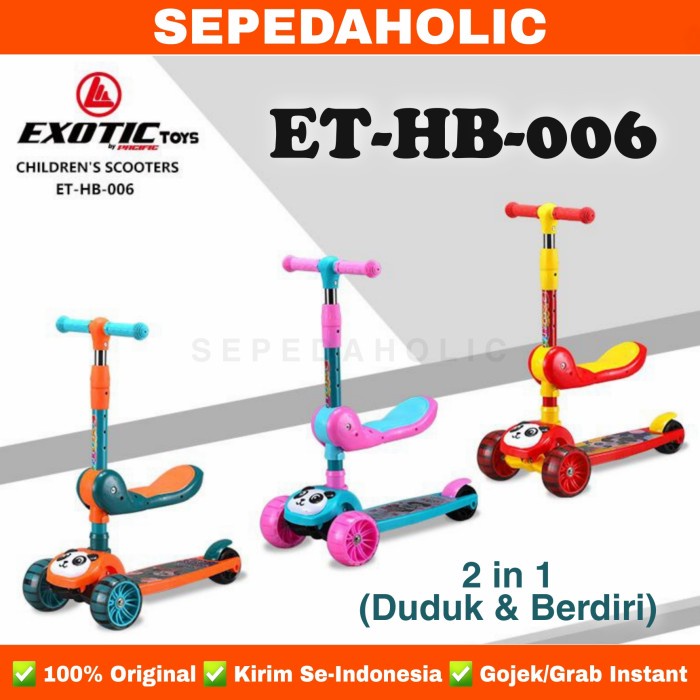 Jual Any.stbike - Skuter Scooter Anak EXOTIC ET HB 006 ( 2 In 1 ) Bisa ...