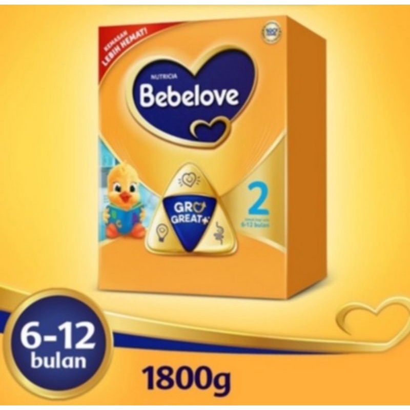 Bebelove 2 1800 Gram – Susu Pertumbuhan Bayi 6–12 Bulan