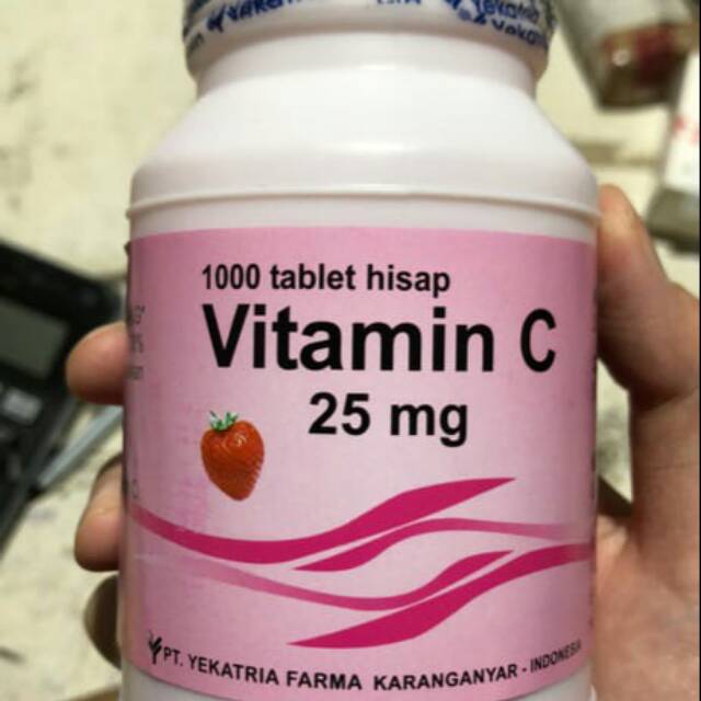 Vitamin c / vit c isi 1000 pcs / PIM / YEKATRIA seperti IPI 25mg
