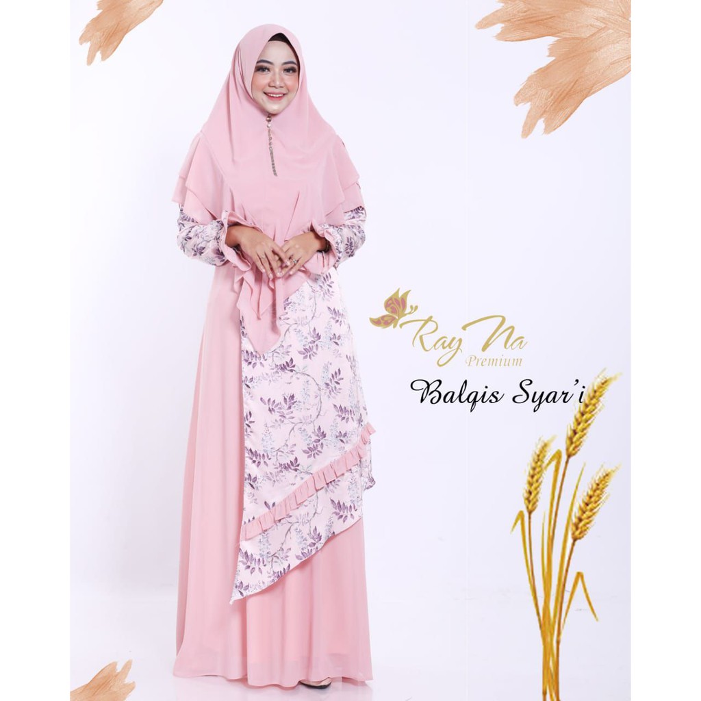 GAMIS SYARI SATIN CERUTI | BALQIS SET SYARI | GAMIS RAYNA |