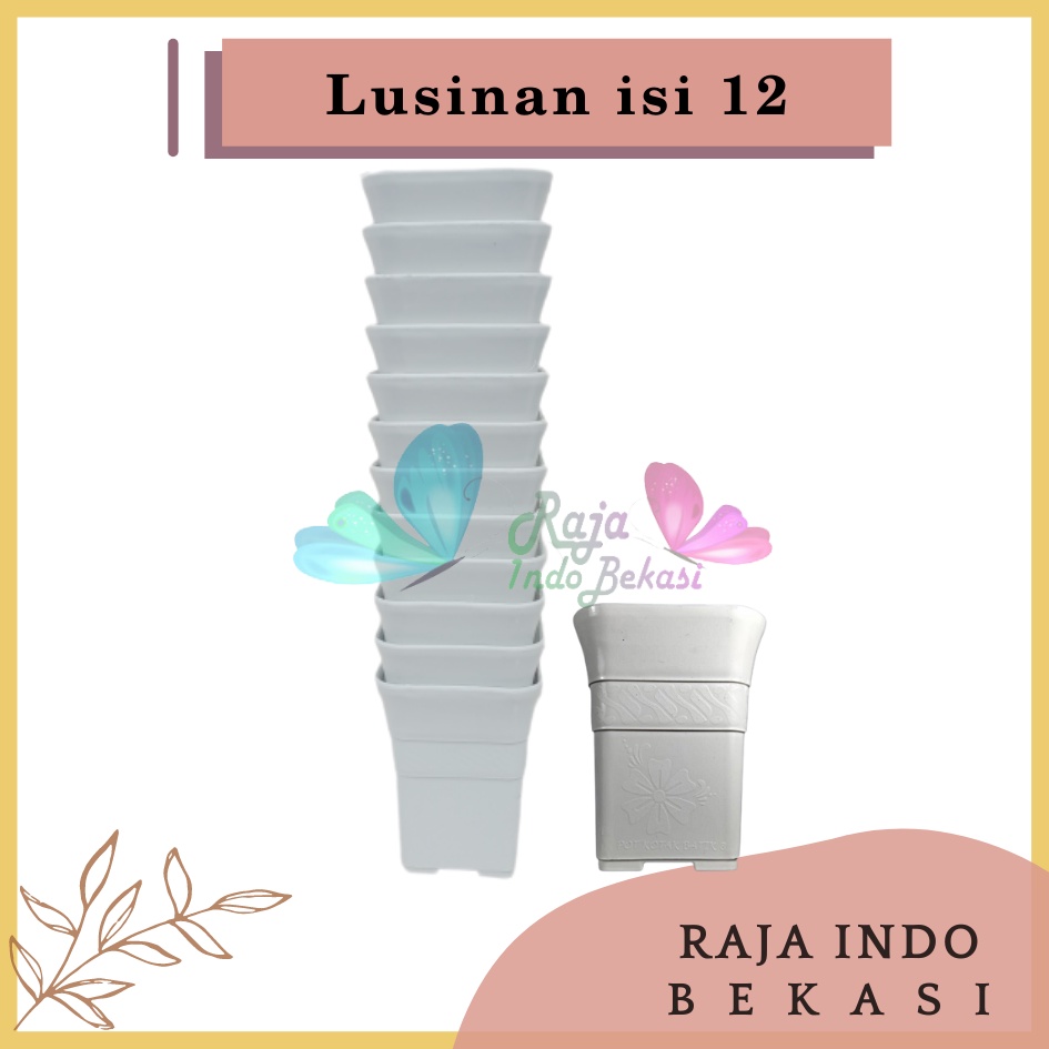 Lusinan Pot Kotak Sofi Batik 8 Cm Putih Tebal Pot Kaktus Mirip Juos Juoss Mini Pot Kotak Tinggi 8 10 Cm Putih Bunga Artificial