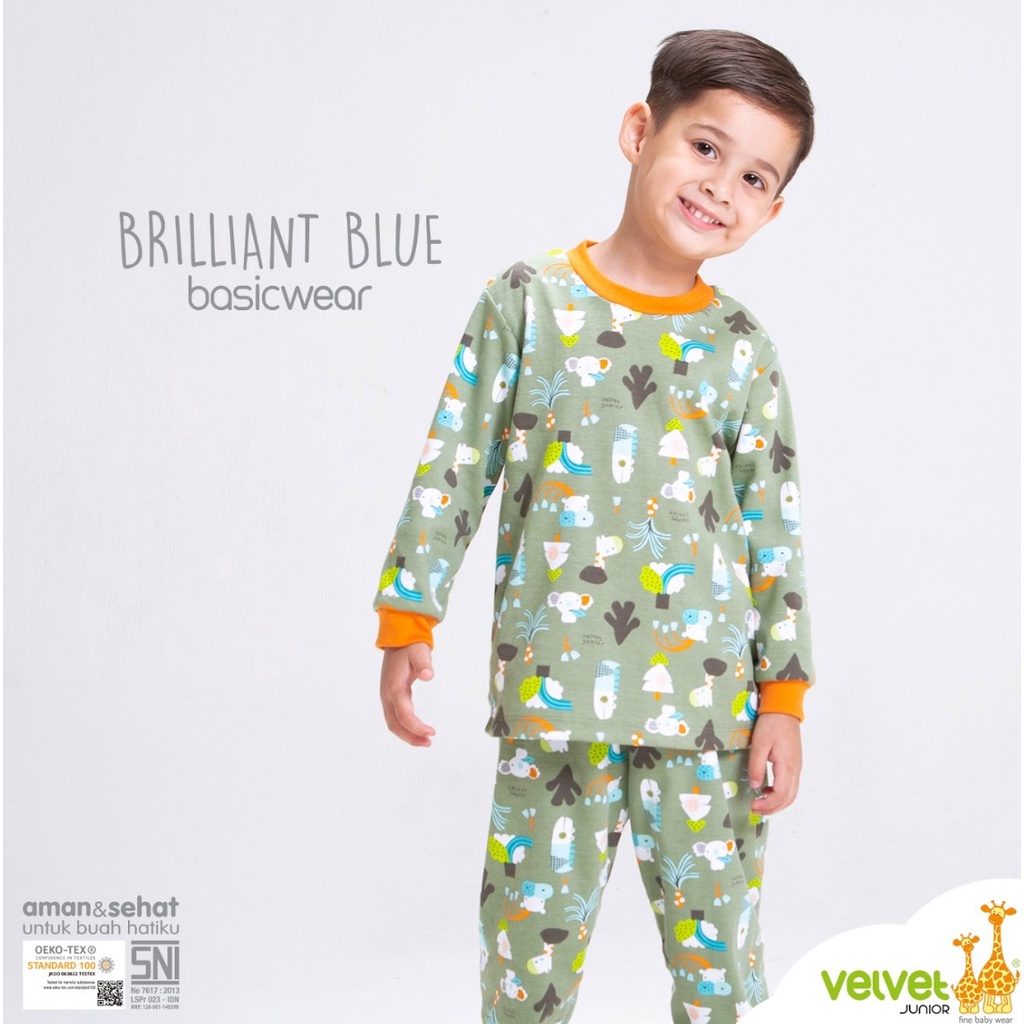 Velvet Junior 3 Stel Piyama Dream Wear | Brilliant Blue