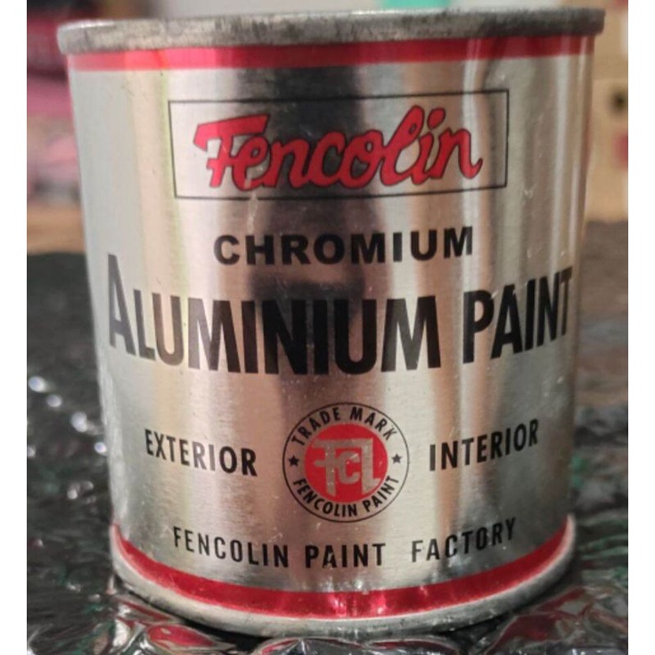 FENCOLIN CHROMIUM ALUMINIUM PAINT   /CAT ALUMINIUM PAINT/CHROME/PERAK UKURAN KECIL 0,1 LITER
