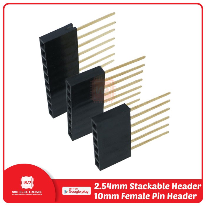 Stackable header Arduino 2.54mm Pin Header Female Long 10mm