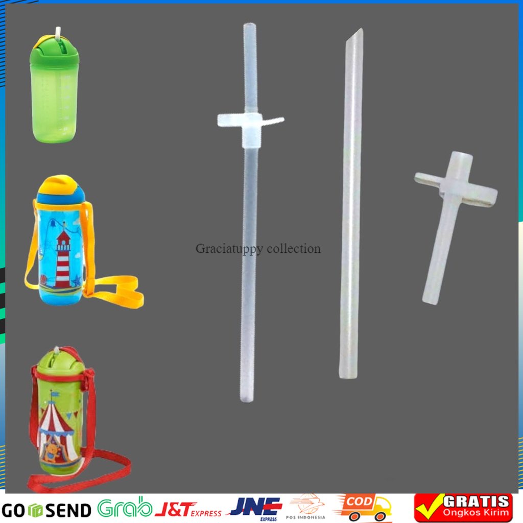 Sedotan Botol Minum Kiddos Straw Tumbler Tupperware 1 Pcs