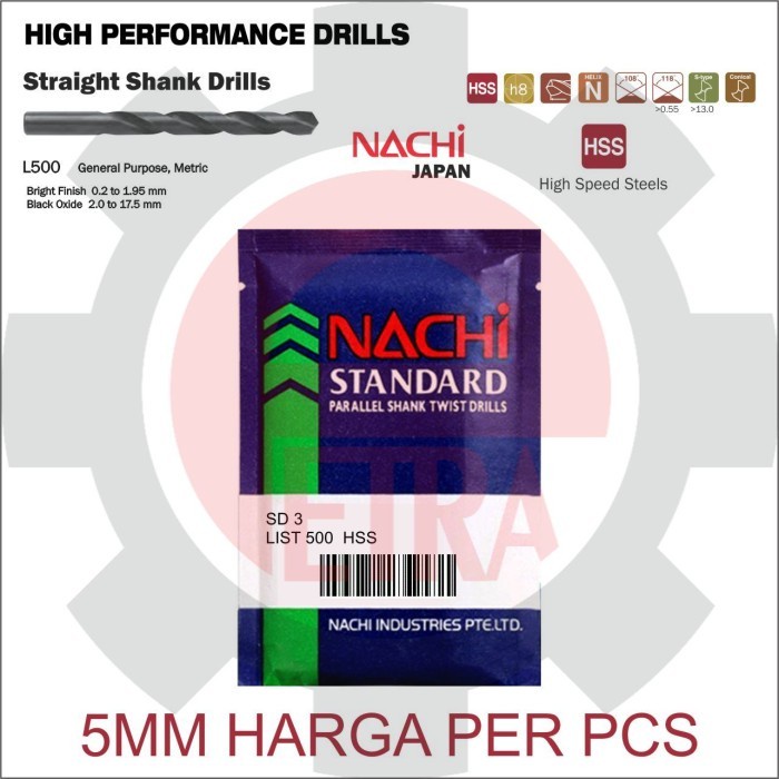 Shp1 MATA BOR BESI NACHI 5 MM / MATABOR BESI NACHI 5MM ORIGINAL NACHI