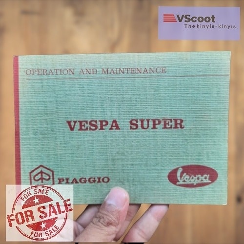 

Vespa Super 68 sampai 73 Manual Book Buku Panduan Original
