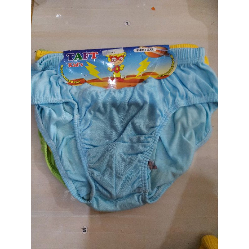 3pcs celana dalam anak taft kids bahan katun