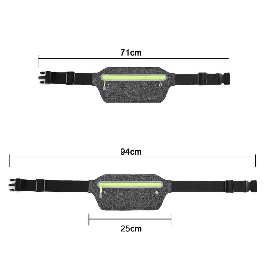 Tas Pinggang Olahraga Running Waist Bag - ZE-WP320 - Gray