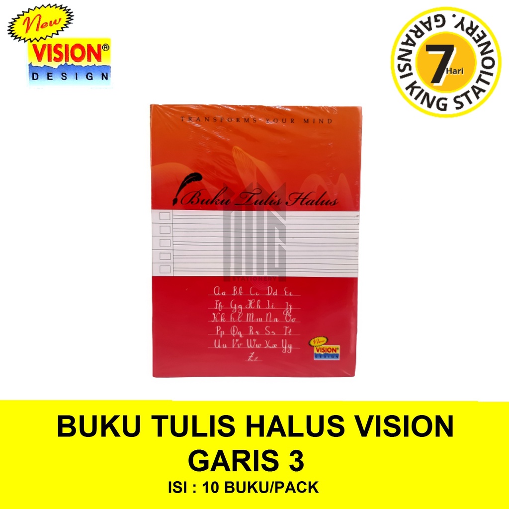 

BUKU TULIS HALUS GARIS 3 38 LEMBAR VISION