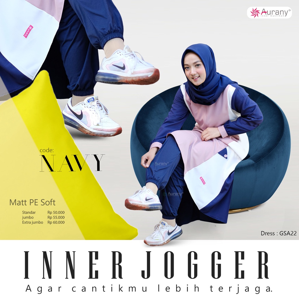 inner Jogger by Aurany - Celana Muslimha - Inner celana Bawahan