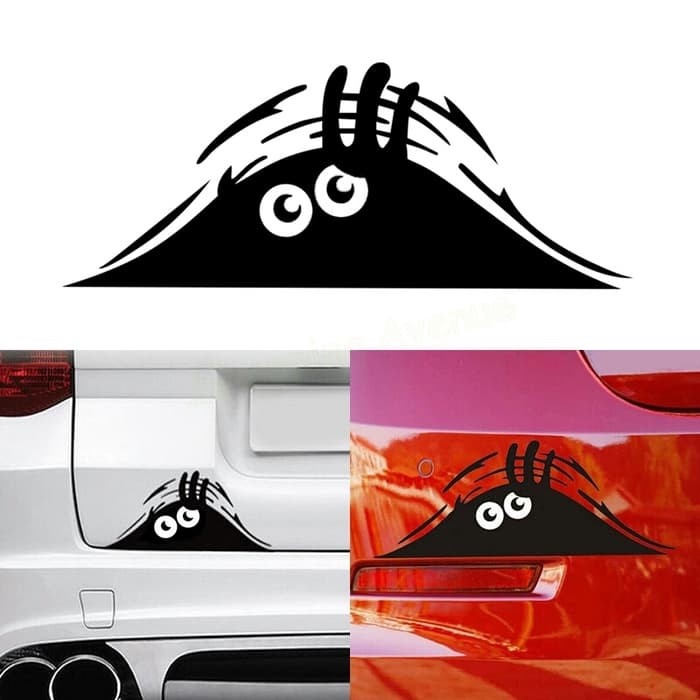 Stiker Mobil Ngintip Sticker Car Monster Peeking