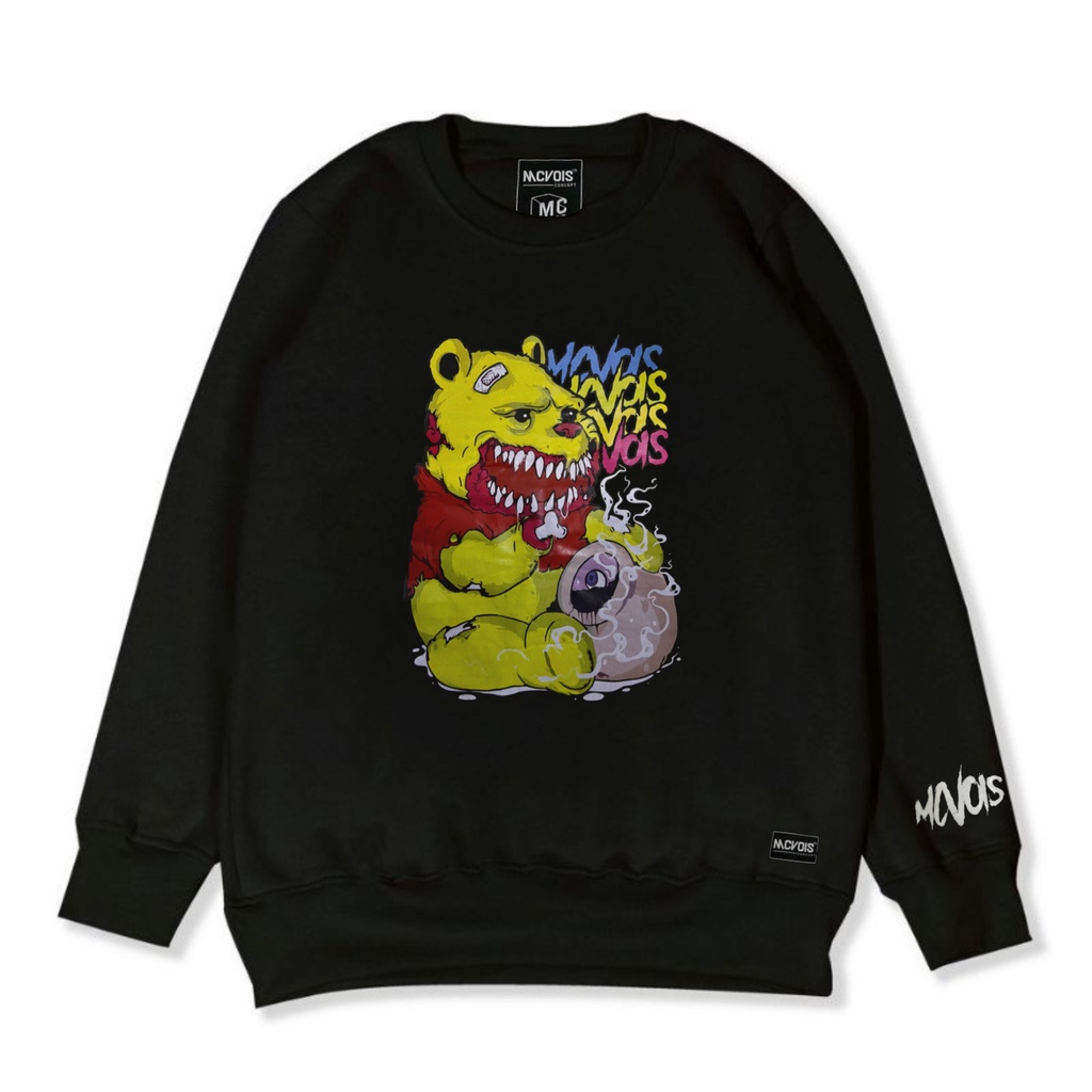 Mcvois Sweater Crewneck Pria Wanita Zombie WTP