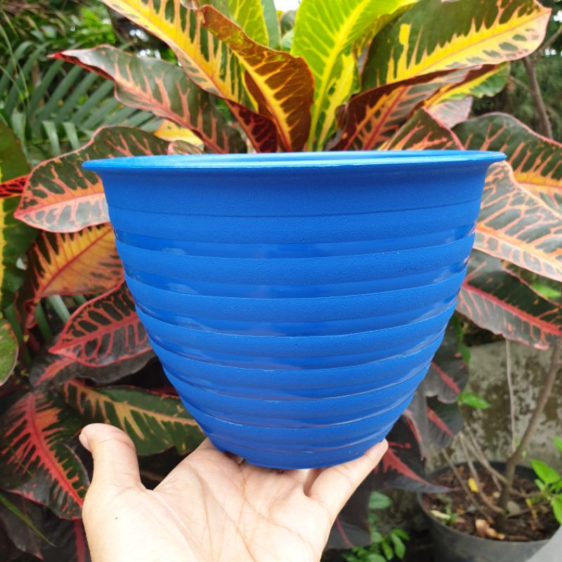SUPER TAWON ST18 : pot model tawon 18cm putih dan warna warni bagus murah