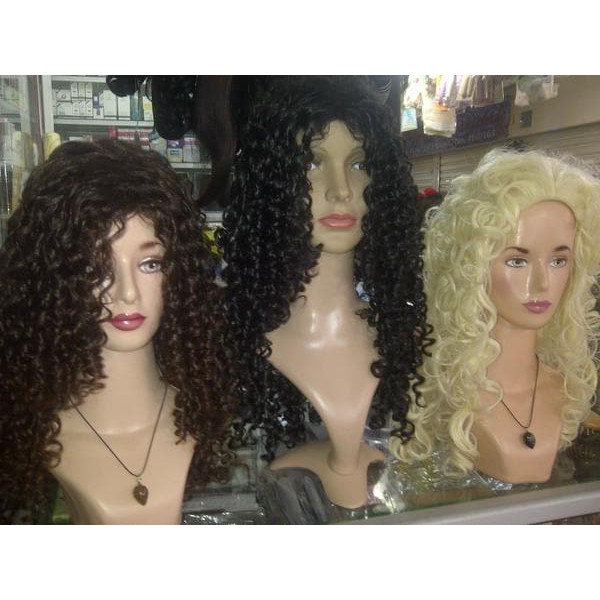 wig rambut palsu keriting kribo