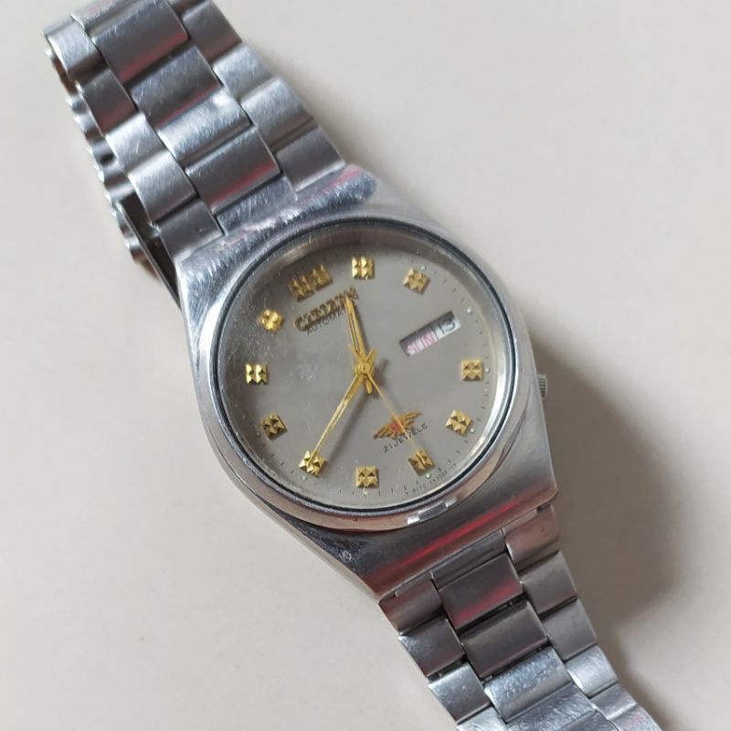 jam tangan jadul preloved Citizen Automatic 21 jewels