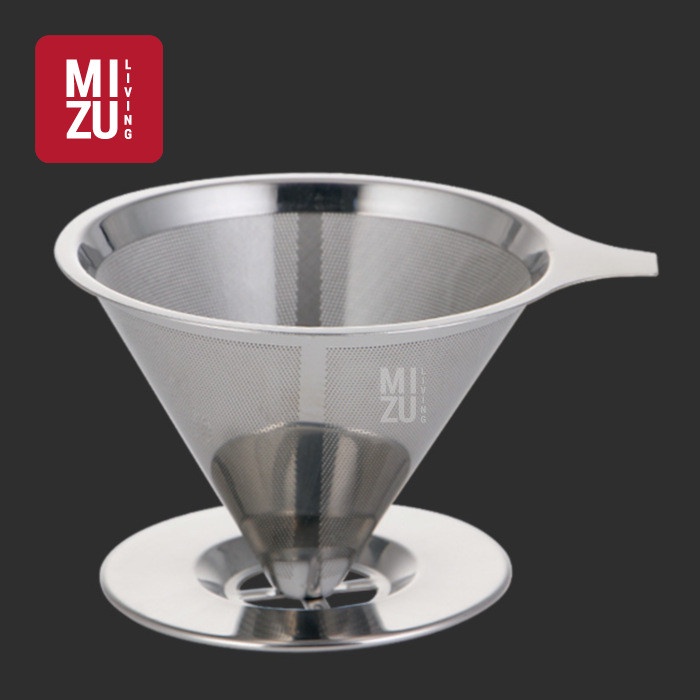 

DISKON - (BISA COD) V60 Coffee Dripper Paperless Metal Coffee Filter Stainless Kopi Drip