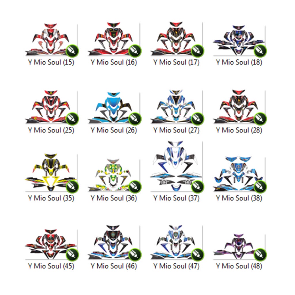 50+ Striping Yamaha Mio Soul Editable Desain Format CDR