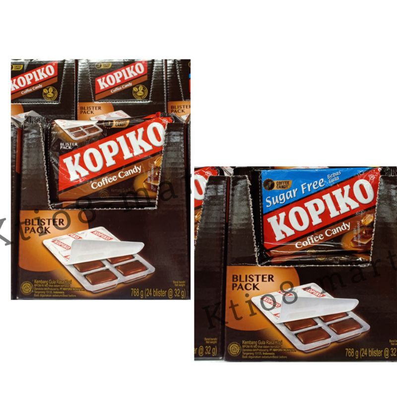 

Kopiko Blister/Sugar Free Isi 8 Butir/coffee candy/blister pack/permen kopiko/Drakor korea