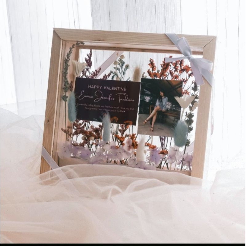 KADO wisuda DOBLE RUSTIC anniversary premium terbaru bagus gift kado ACRYLIC wisuda baru buket bunga