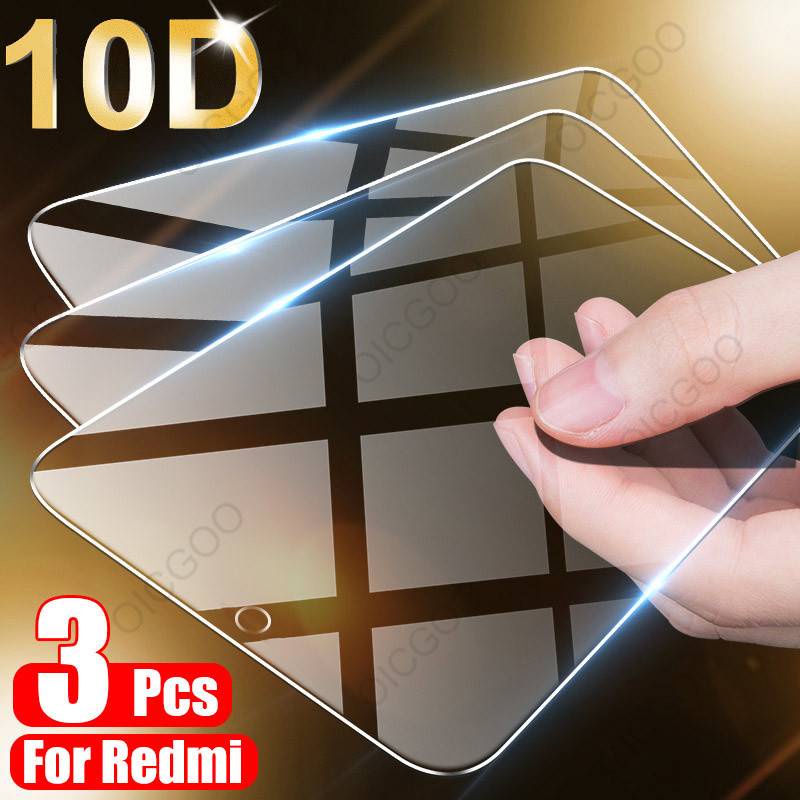 3Pcs Tempered Glass For Xiaomi Redmi Note 9 8 7 5 6 9S 10 Pro Max Screen Protector For Redmi 8A 8 7 7A 9 9A 8T Glass