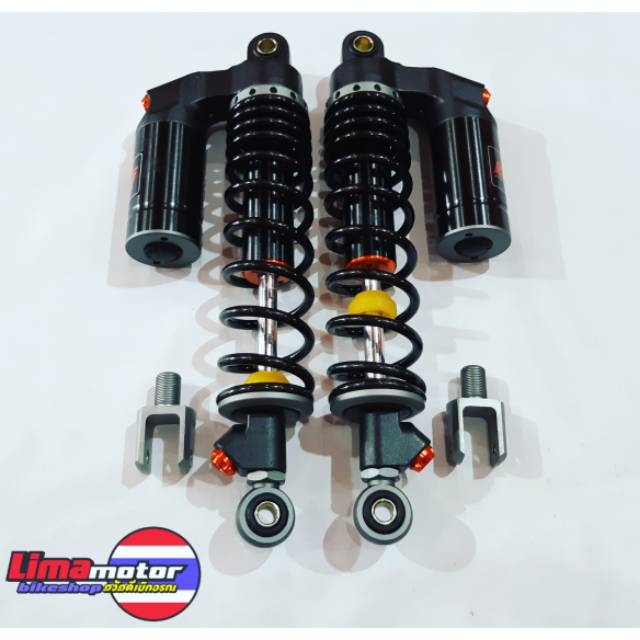 Shock KOJIMA copy WP tinggi 340mm motor bebek Honda/Suzuki Nmax XMAX PCX