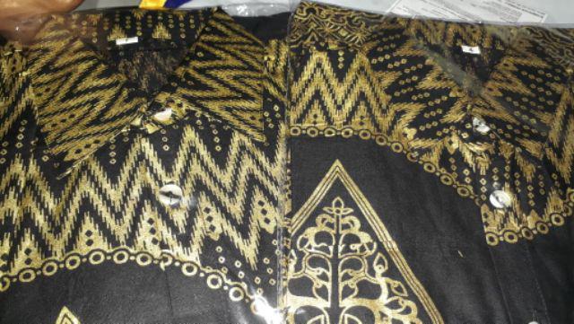 Baju Batik Couple Keluarga Modern Gamis Kemeja Batik 2 Anak Motif Wayang Prada Terbaru