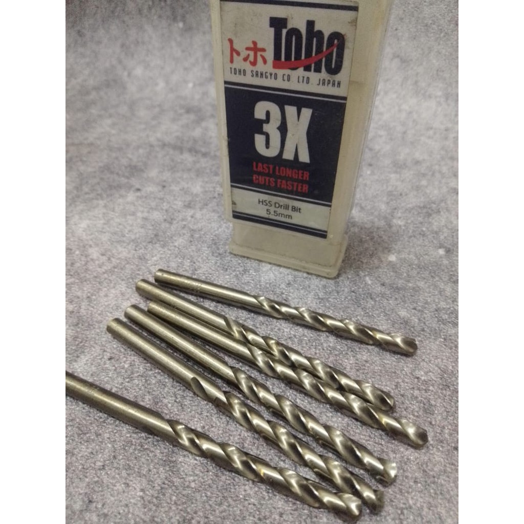 TOHO Mata Bor Besi 5.5 mm TOHO HSS Cobalt Stainless