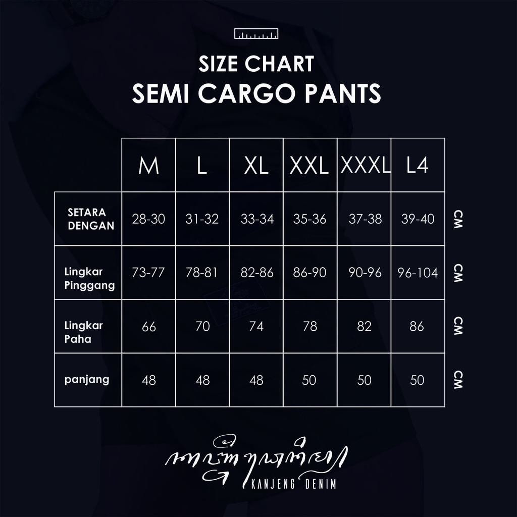 Celana Pendek Boardshort Cargo Kanjeng Denim