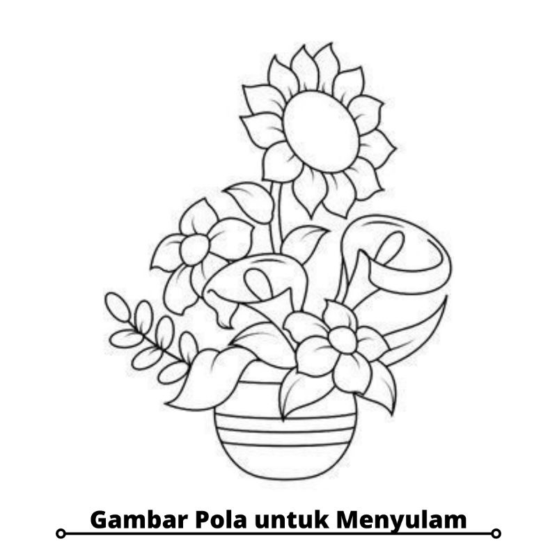 [Tambahan] Gambar Pola  untuk Menyulam -Flowers Edition-