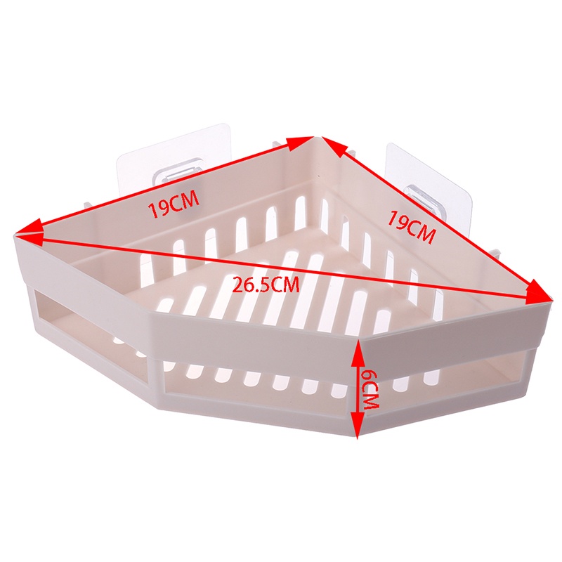 Triangle Shelf Rak Penyimpanan Sudut Kamar Mandi