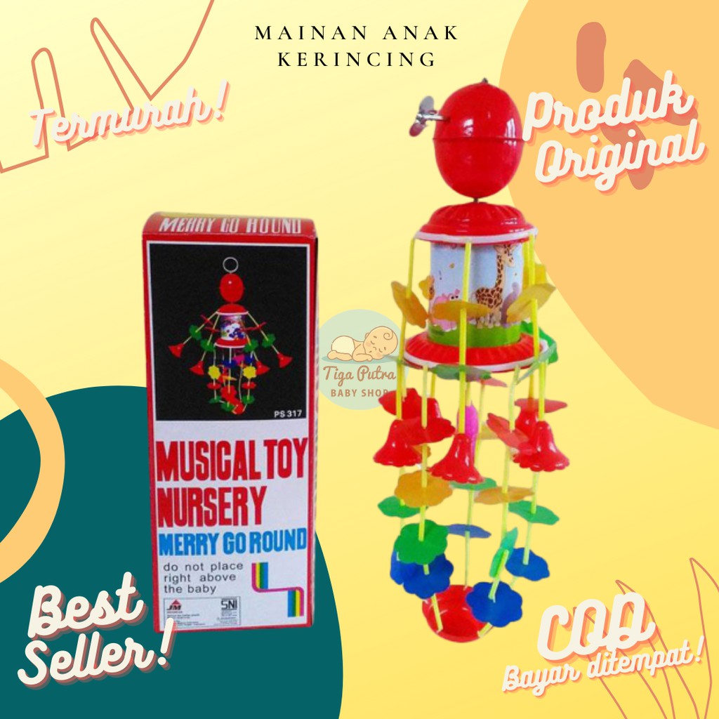 Mainan Anak Bayi Merry Go Round Musical Toys Krincingan Bayi Baby