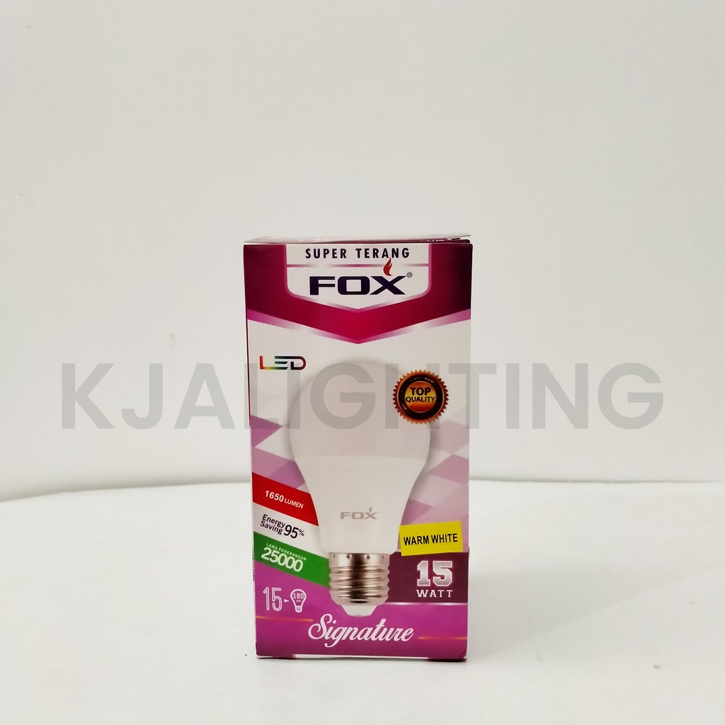 LAMPU FOX LEDBULB SIGNATURE 15W KUNING E27 LAMPU BOHLAM
