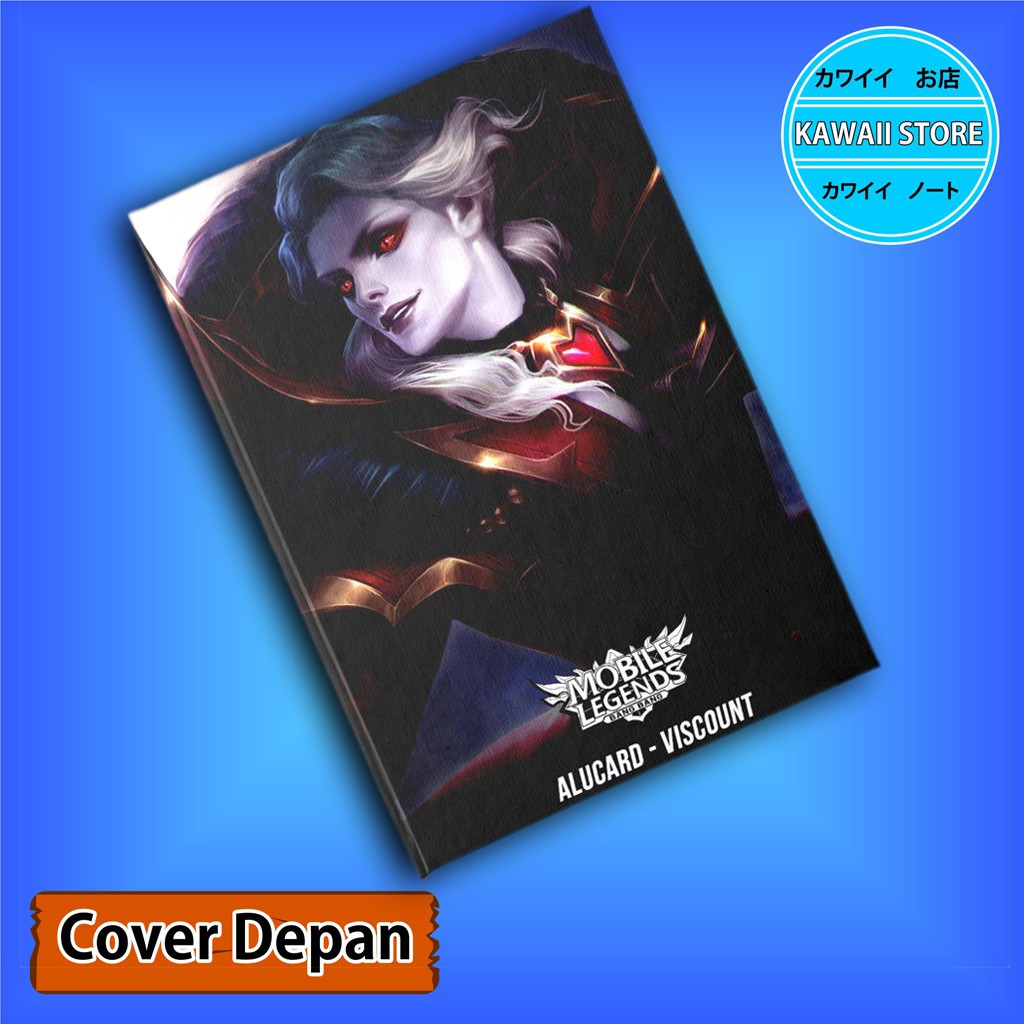 

Notebook / Pocket book Hard Cover Game MLBB ALUCARD-VISCOUNT uk A5 & A6 / Notes Book