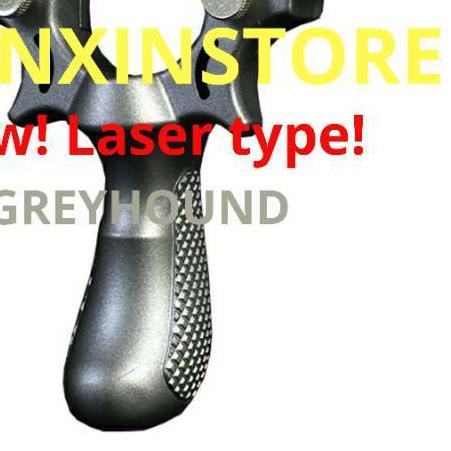 **TERBARU** KETAPEL GREYHOUND FLATBAND SLINGSHOT WITH LED and OPTIC SCOPE, HARD RESIN.