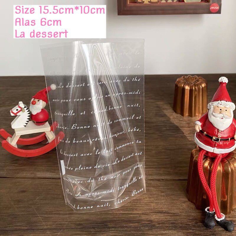 PLASTIK COOKIES PUTIH POLKADOT LOVE 10*15.5CM HARGA 10 PCS