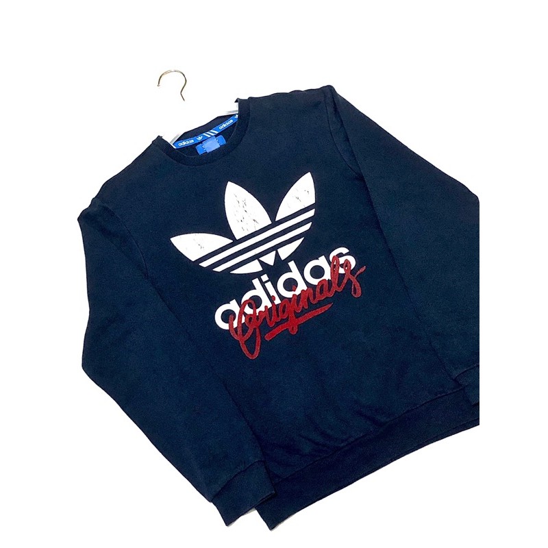 second branded sweater adidas trefoil original preloved cowok