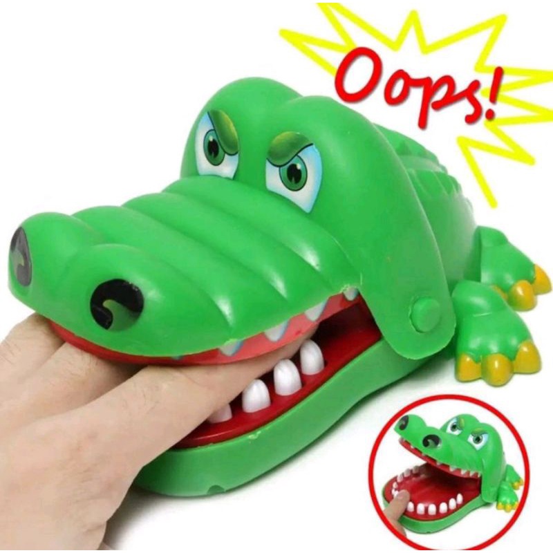 Mainan Gigitan Buaya / Buaya Gigit Jari - Crocodile Dentist Tricky Toys [KEMASAN PLASTIK]