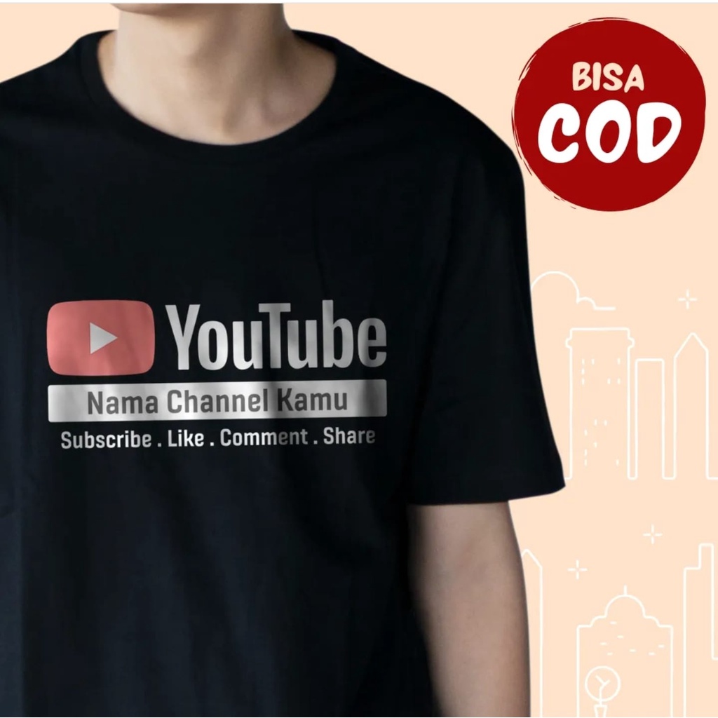 Costum Bebas Sablon DTF + Kaos Cotton Combed 20s