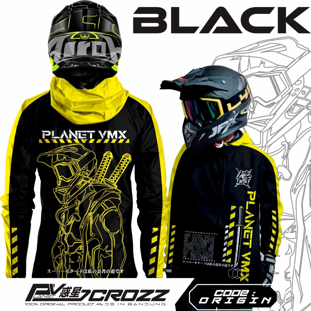 Jacket jaket Supermoto biker original parasut planet v MX