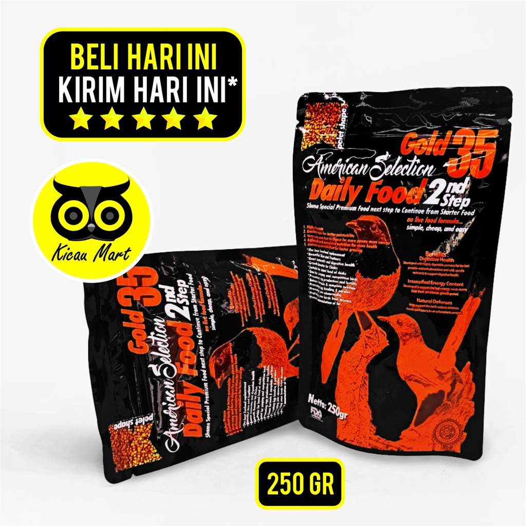 AMS AMERICAN SELECTION STEP 2 PAKAN HARIAN BURUNG MURAI KACER VOER KASAR 250 GRAM 2 ND RD VITOROJ2