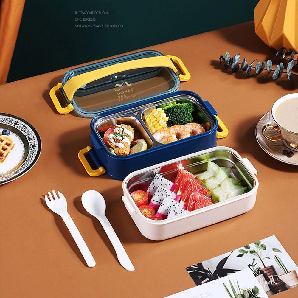 SOLIGHTER Lunch Box Portable Stainless Steel Japanese-Style Insulation Heated Food Container