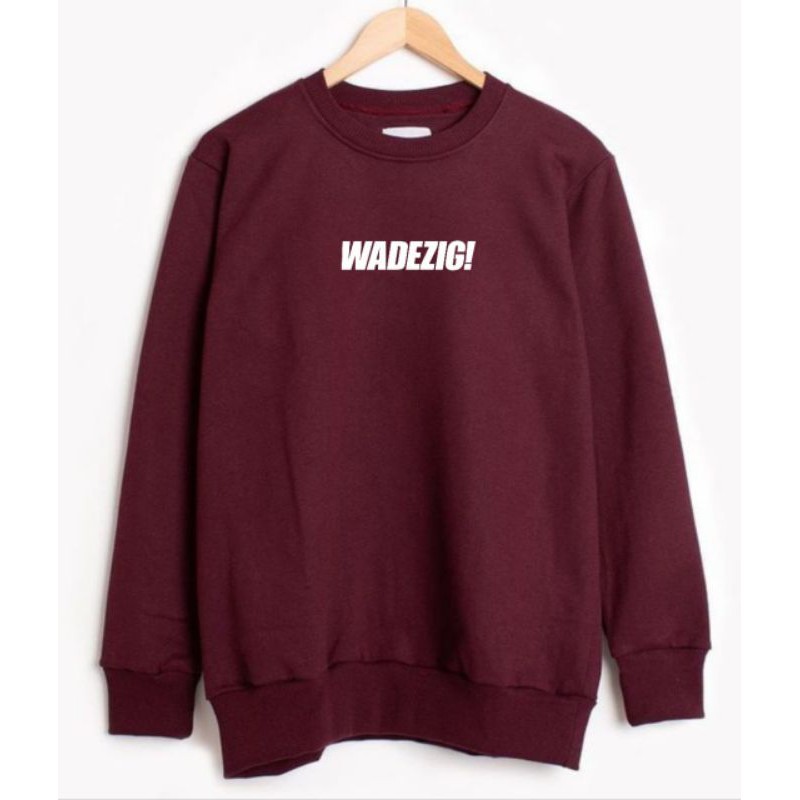 Wadezig Sweatshirt College Maroon Crewneck Wadezig