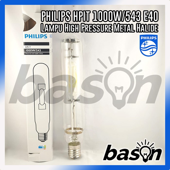 PHILIPS Master HPI-T 1000W 543 E40 - Lampu Metal Halide