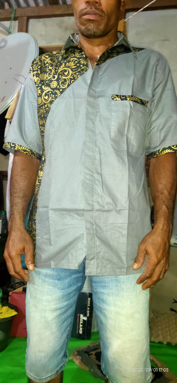 Kemeja Mega Biru Dan Merah