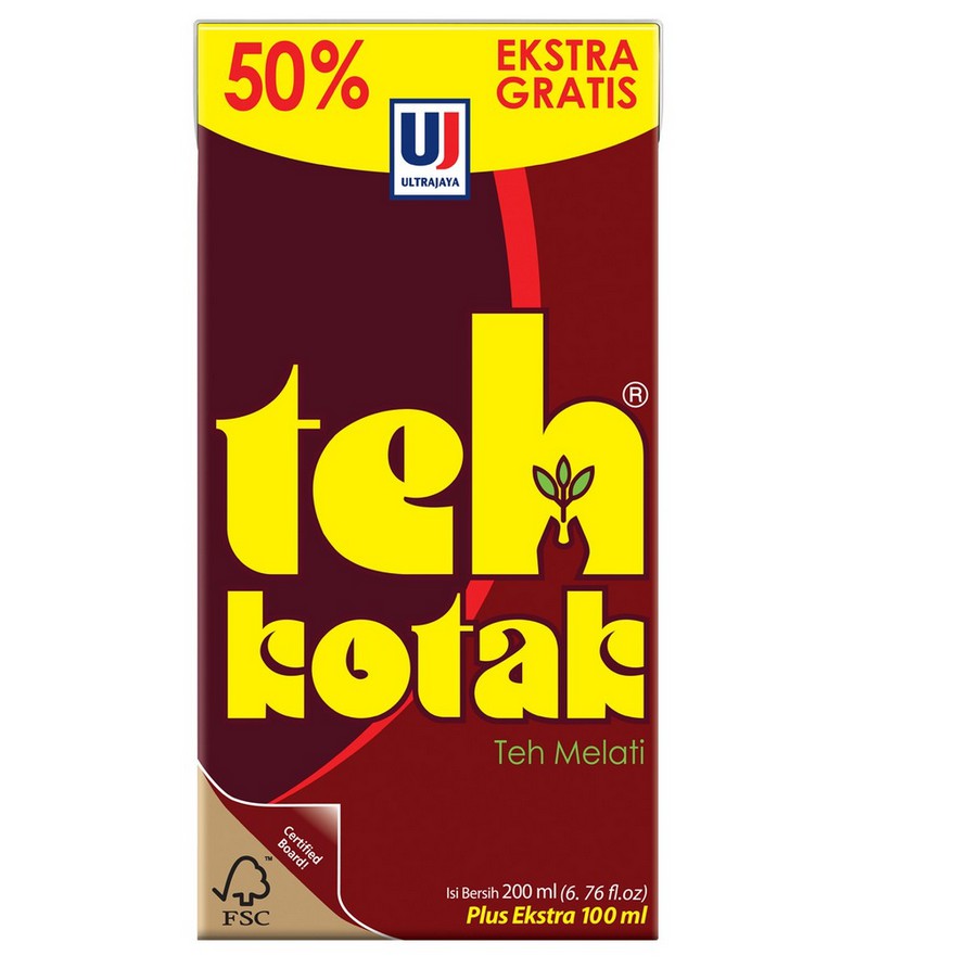 

Teh Kotak Jasmine/LESS SUGAR/APPLE/LEMON/BLACKCURRANT 200ML